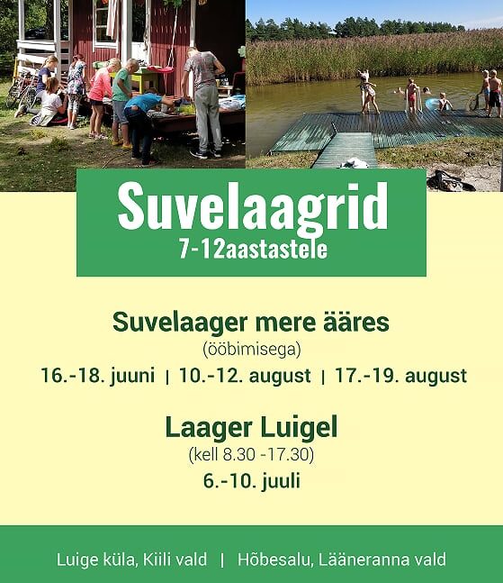 Suvelaagrid 7-12 aastastele